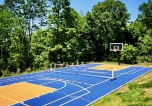 Basketball court construction by Pisa Paving, Inc. in New York